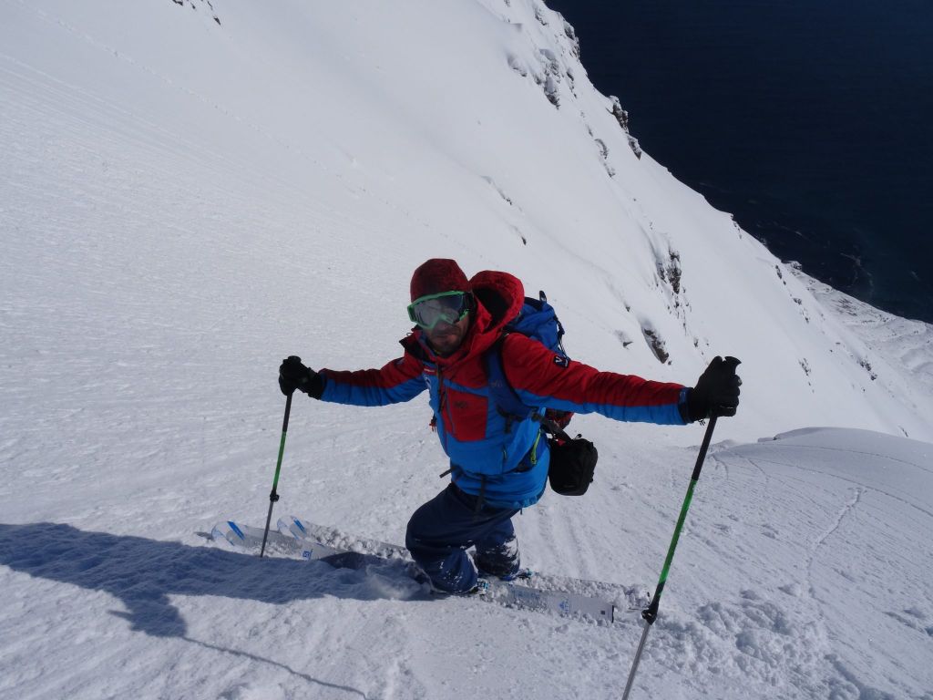 Ski de pente raide en Islande